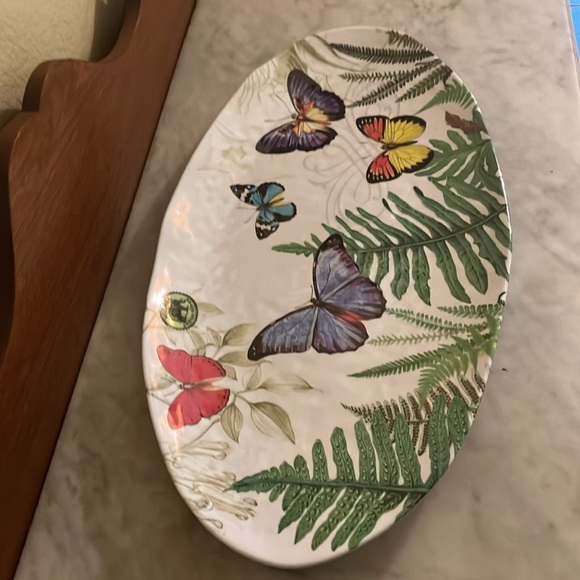 🆕 Michel Design Works Melanie Butterfly 🦋 Platter-19” X 10” - Picture 4 of 8